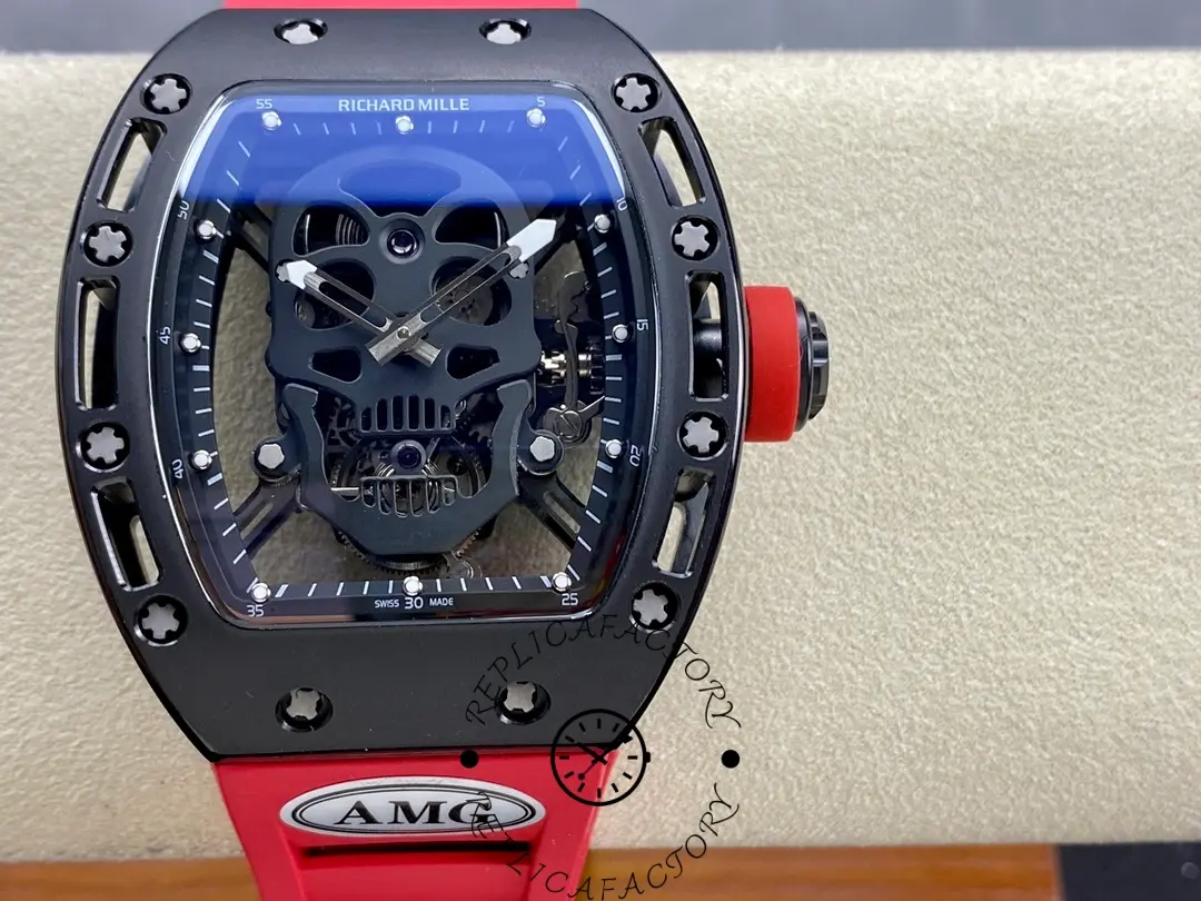 Richard Mille RM 52-01 1:1 Clone Skull Black Ceramic Watch - QualitySwissReplica