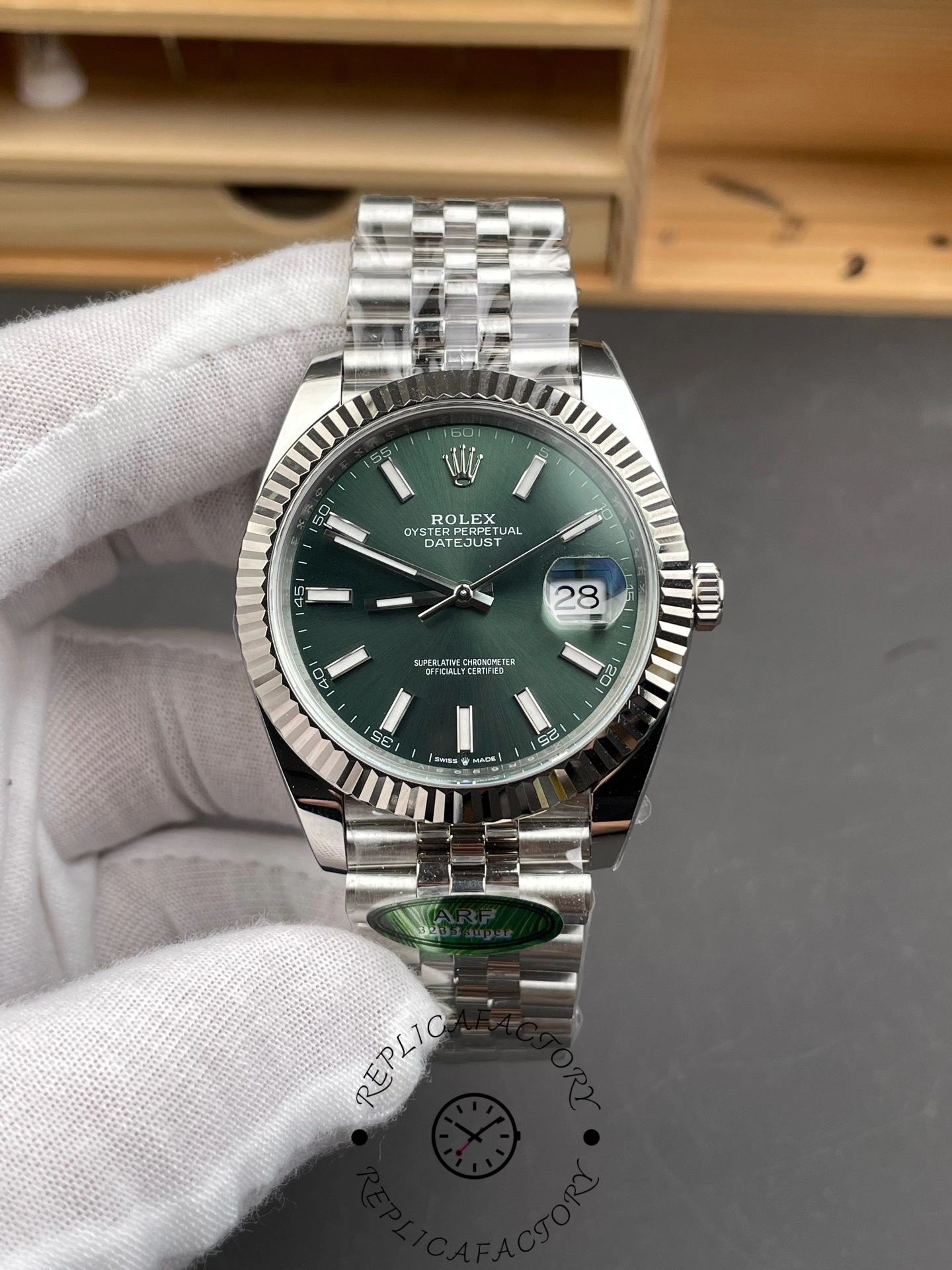 Rolex Datejust 126334 0028 41 Oystersteel and White Gold Mens Watch - QualitySwissReplica