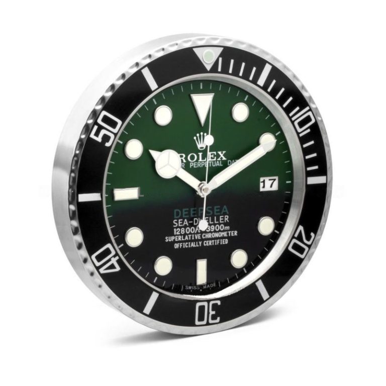 Rolex Deepsea Sea Dweller Green & Black Wall Clock - QualitySwissReplica