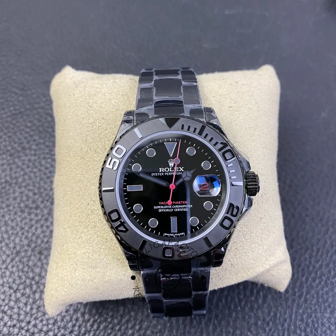 Rolex Yacht Master Triple Red Titan Black 116622 40MM Men's Watch - QualitySwissReplica