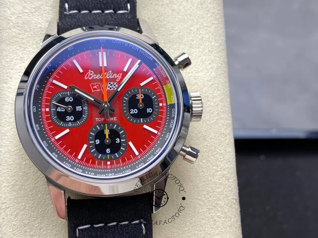 Breitling Top Time B01 Chevrolet Corvette AB01761A1K1X1 1:1 clone Red Dial Men's Watch - QualitySwissReplica