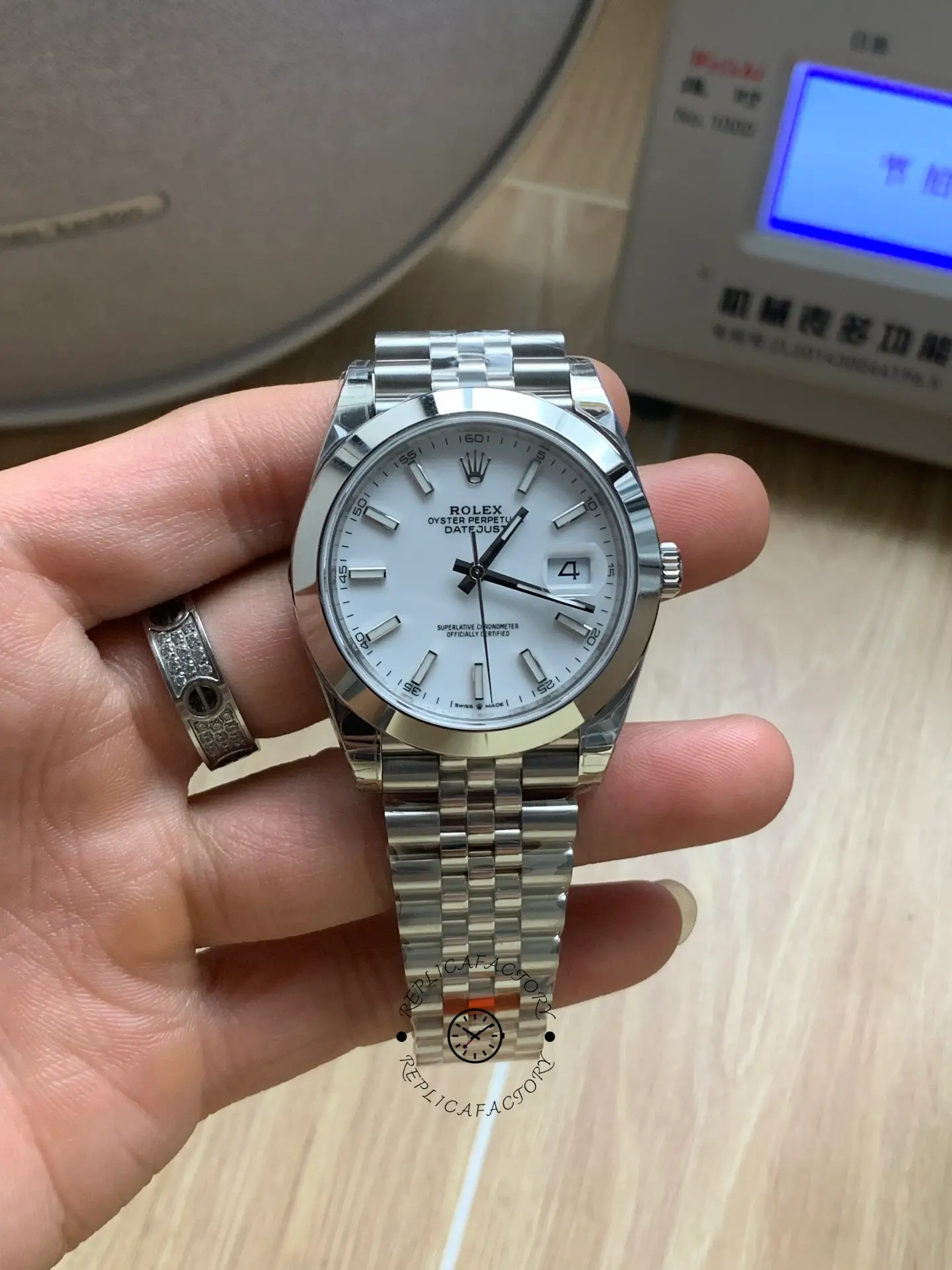 Rolex Datejust 41mm Stainless Steel 126300 0006 White Index Jubilee - QualitySwissReplica