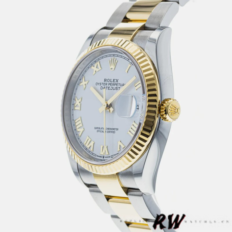 Rolex Datejust 126233 White Roman Dial 36MM Unisex Replica Watch - QualitySwissReplica