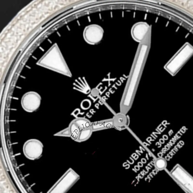 Rolex Submariner 116610 Black Dial Rubber strap 40mm Mens Replica Watch - QualitySwissReplica