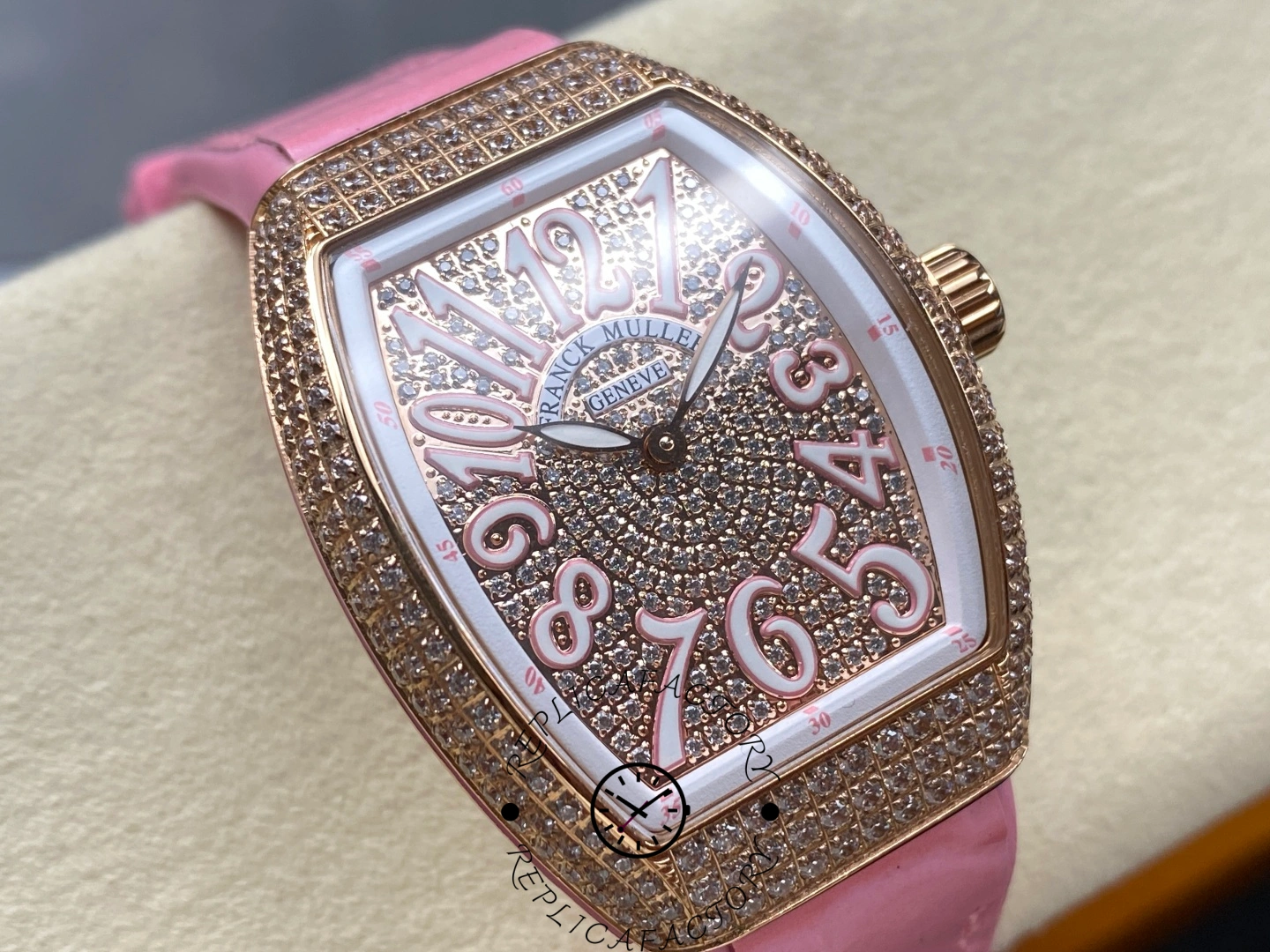 1:1 Clone Franck Muller Vanguard Lady Watch V 32 SC AT FO D CD AC RS AC - QualitySwissReplica