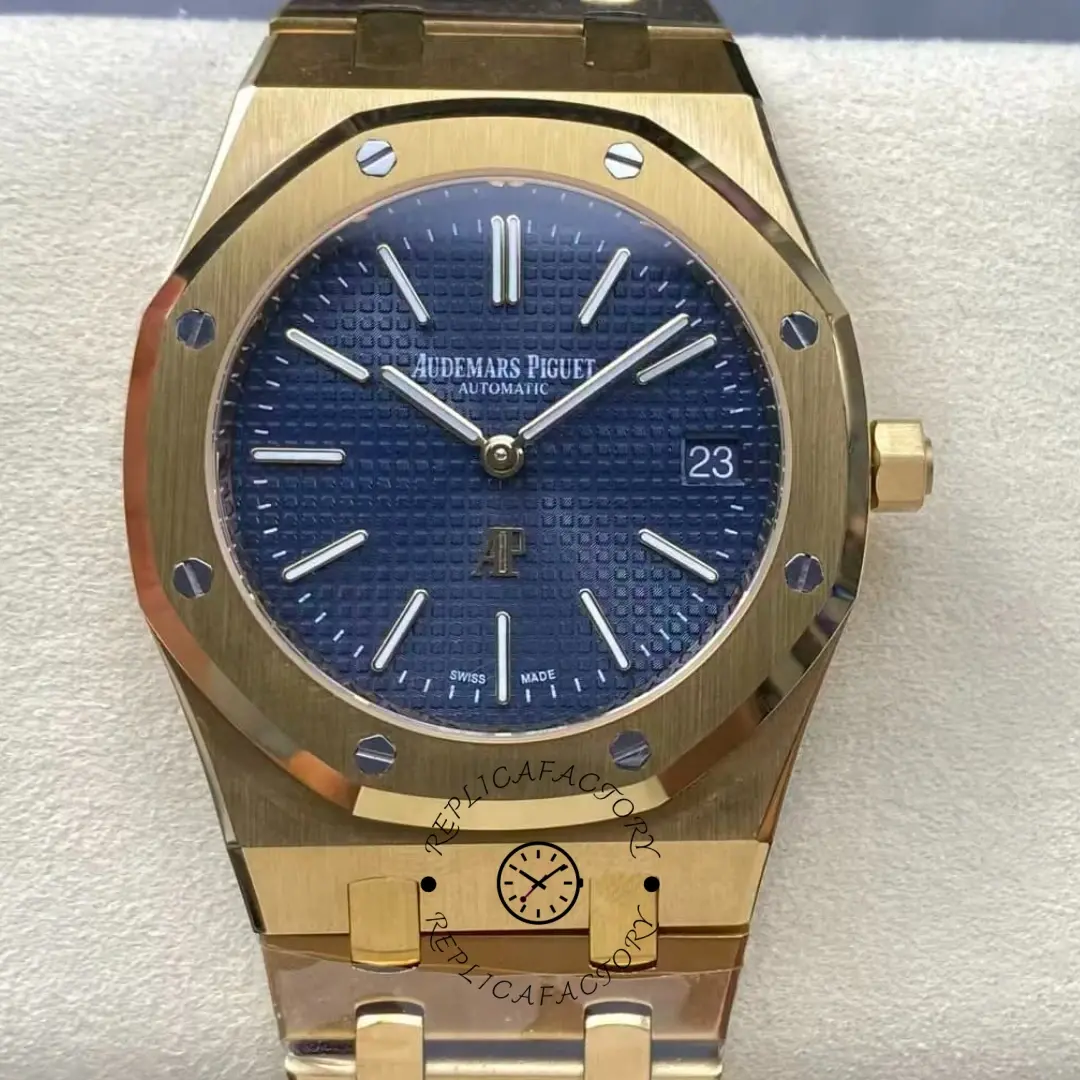 AP Royal Oak 15202BA.OO.1240BA.01 39mm 18K Yellow Gold Replica Extra-Thin Watch - QualitySwissReplica