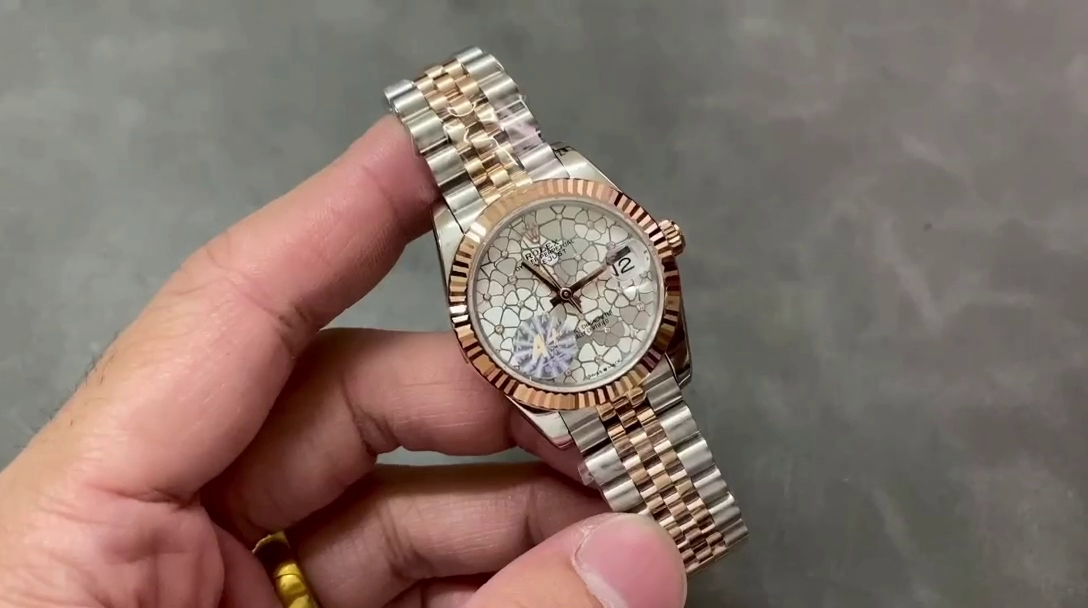 Rolex Datejust 31mm Rose Gold 278271 Silver Floral Jubilee Women's Watch - QualitySwissReplica