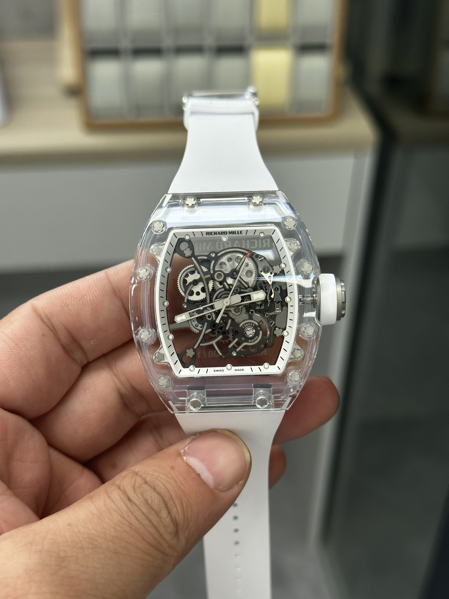Richard Mille RM055 Transparent Case Skeleton Dial - QualitySwissReplica