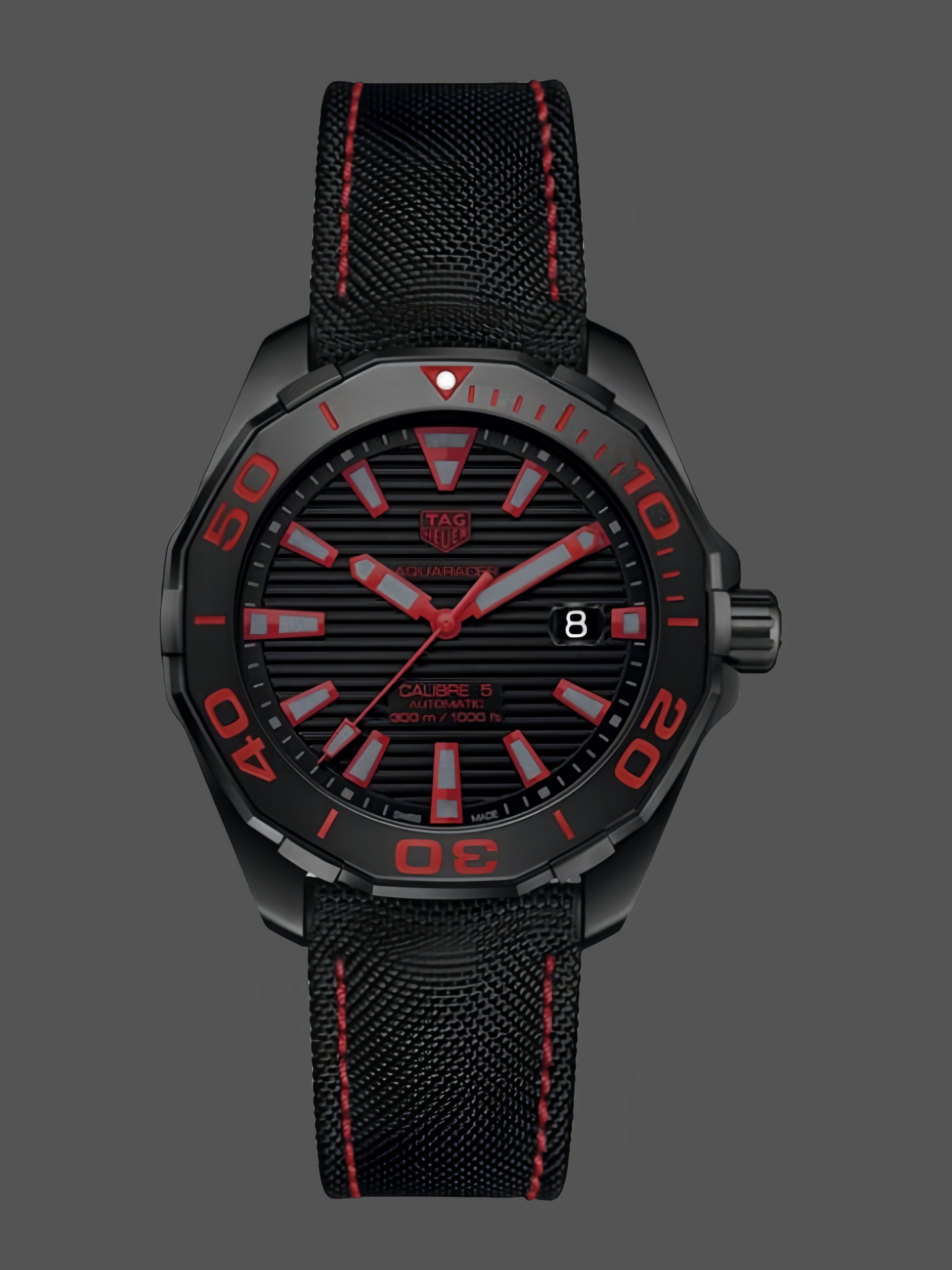 Tag Heuer Aquaracer Calibre 5 Automatic Black Dial WAY208A.FC6381 Mens - QualitySwissReplica