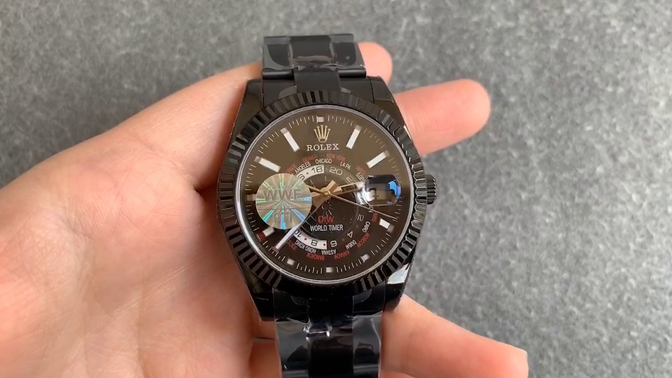 Rolex Sky Dweller PVD Coated Case DIW Limited Edition Black Dial 42MM Men's Watch - QualitySwissReplica