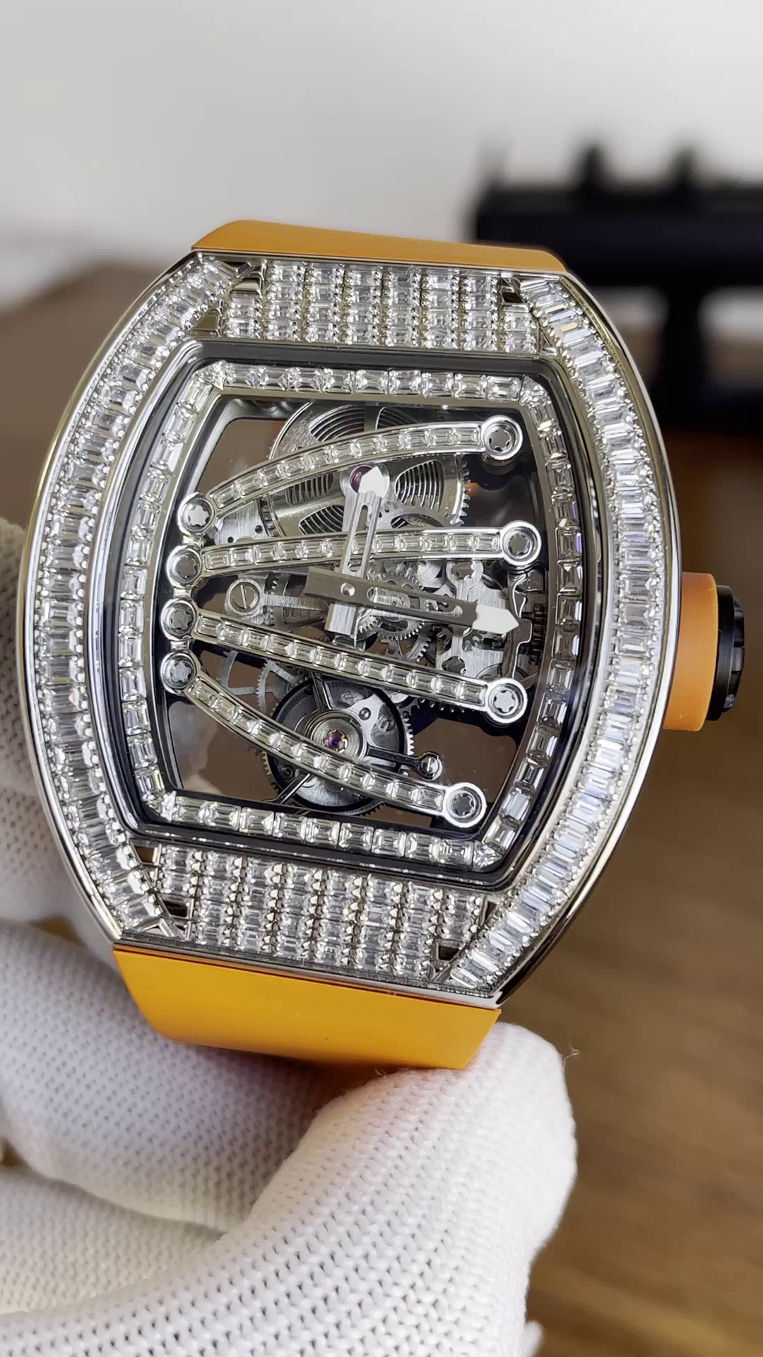 Richard Mille RM 59-01 Tourbillon Diamond Mens Watch - QualitySwissReplica