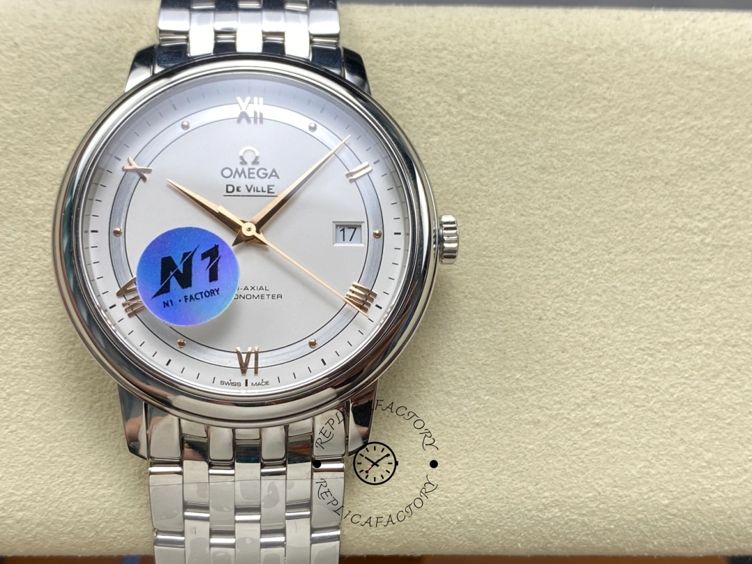 Omega De Ville Prestige 424.10.40.20.02.002 39.5mm Men's Watch Clone - QualitySwissReplica