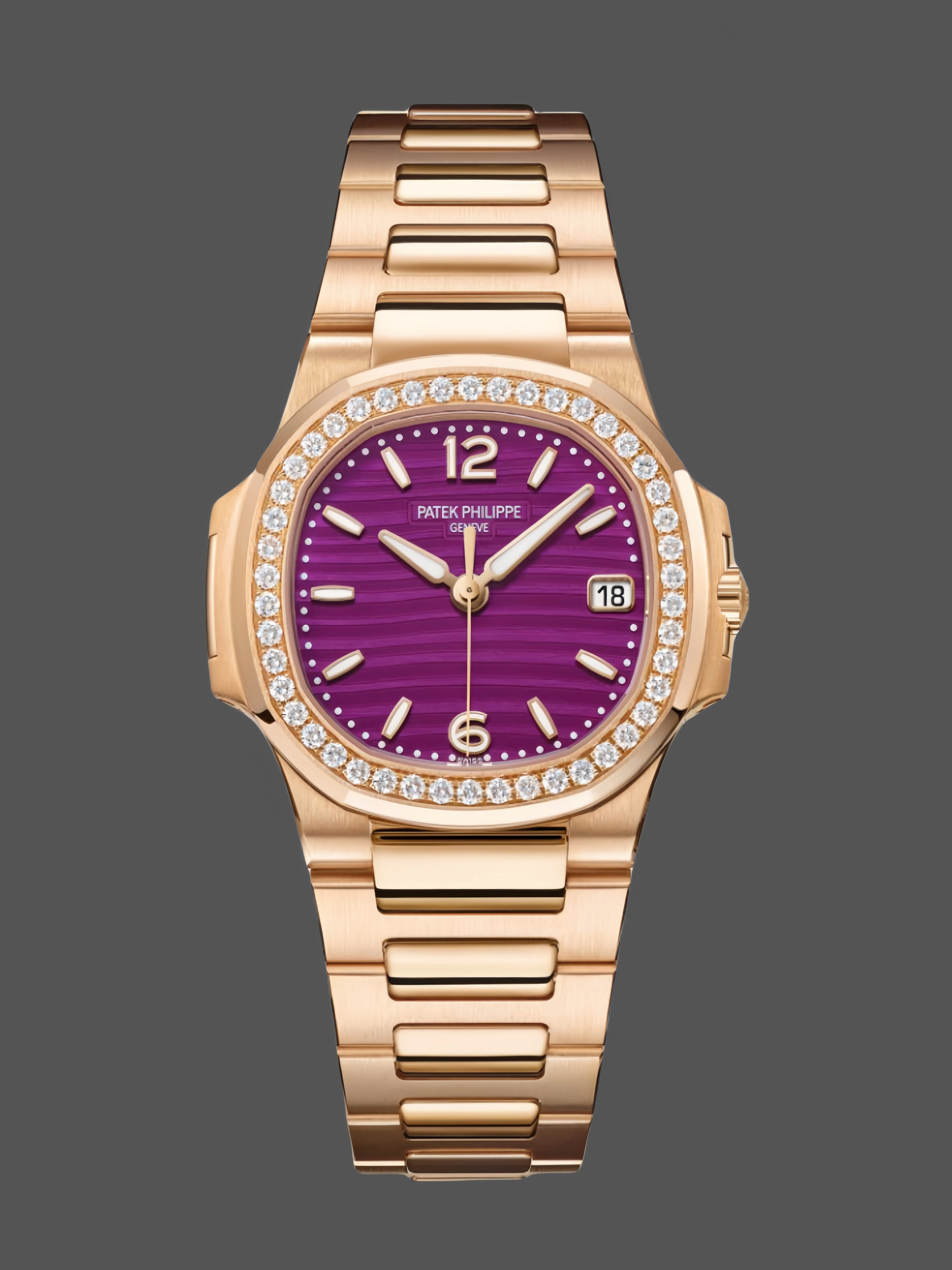 Patek Philippe Nautilus 7010 1R 013 Purple Dial 32mm - QualitySwissReplica