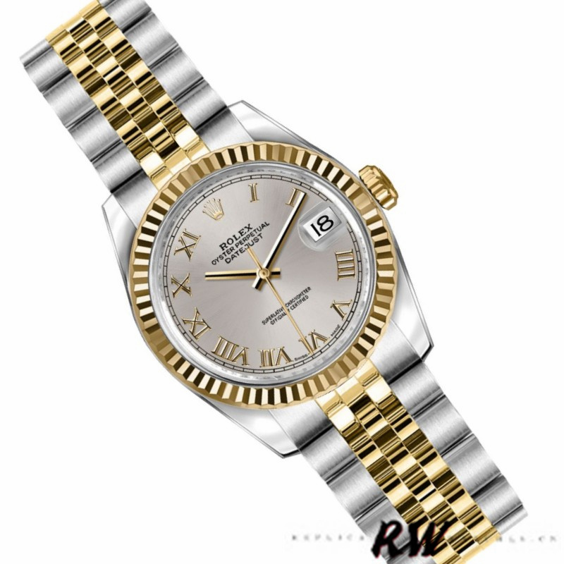 Rolex Datejust 179173 Silver Roman Numeral Dial 26MM Lady Replica Watch - QualitySwissReplica