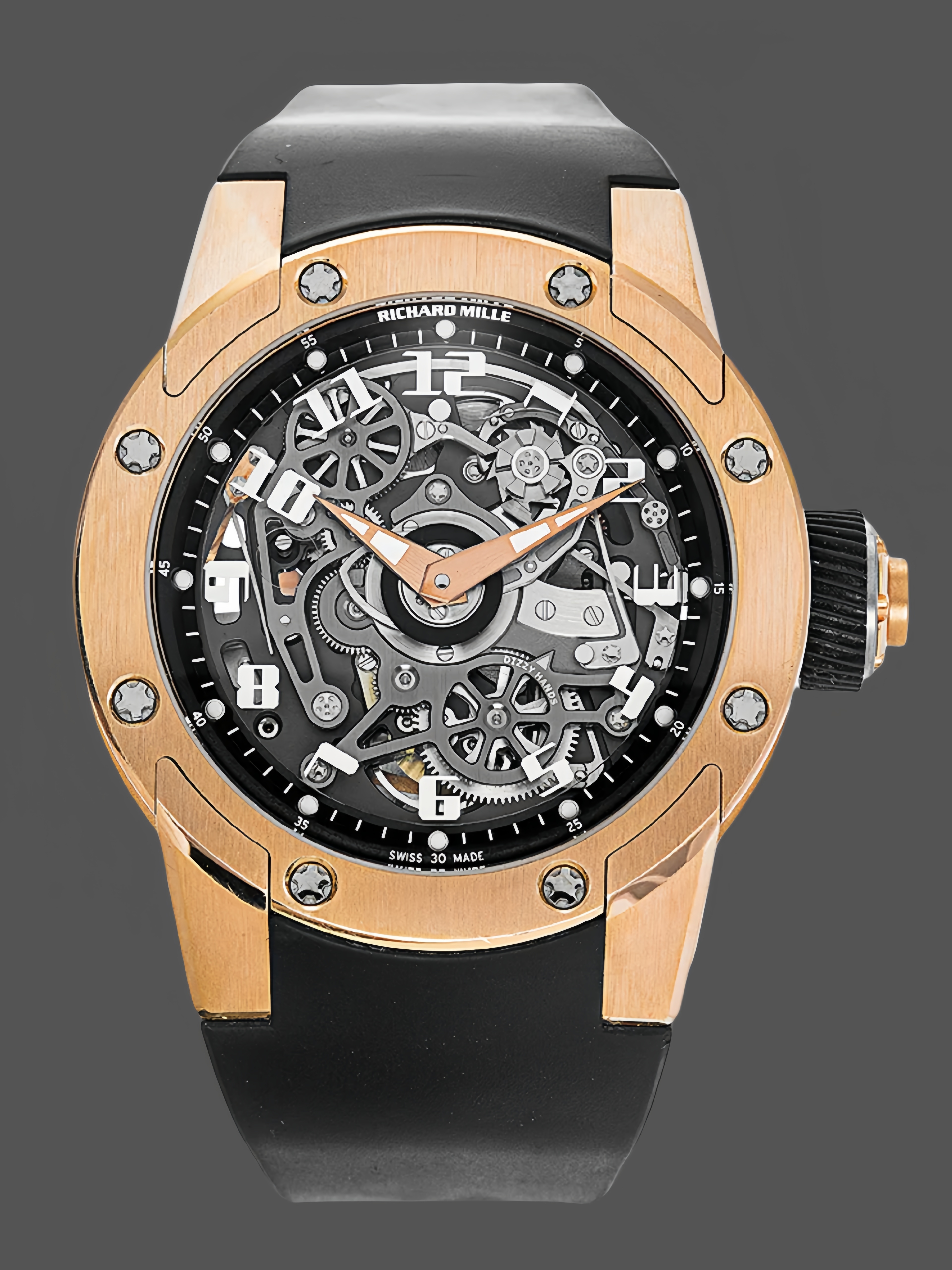 Richard Mille RM 63 01 Automatic Winding Dizzy Hands Rose Gold Watch - QualitySwissReplica