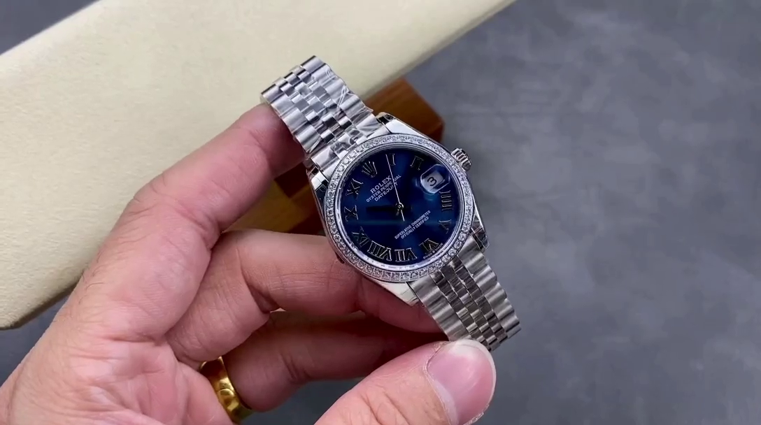 Rolex Datejust 31 Stainless Steel and White Gold Blue Roman Dial m278384rbr 0037 Women's Watch - QualitySwissReplica