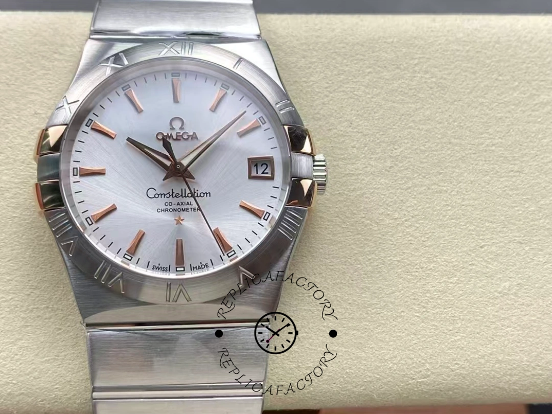 Omega Constellation 123.20.38.21.02.004 38mm Stainless Steel Bracelet Replica - QualitySwissReplica