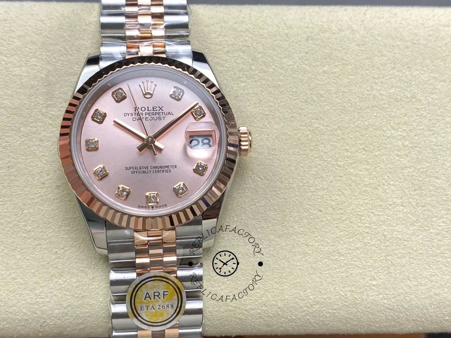 Rolex Datejust 31 Rose Diamond Dial M278271 0024 Women's Watch - QualitySwissReplica
