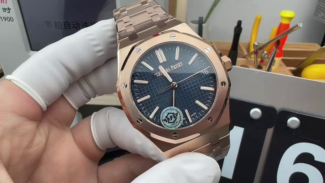 1:1 Clone AP Royal Oak Self Winding 41mm 15510OR.OO.1320OR.03 Blue Dial - QualitySwissReplica