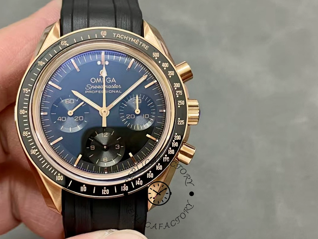 Omega Speedmaster Moonwatch 310.63.42.50.01.001 Gold Case 1:1 Clone Watch - QualitySwissReplica