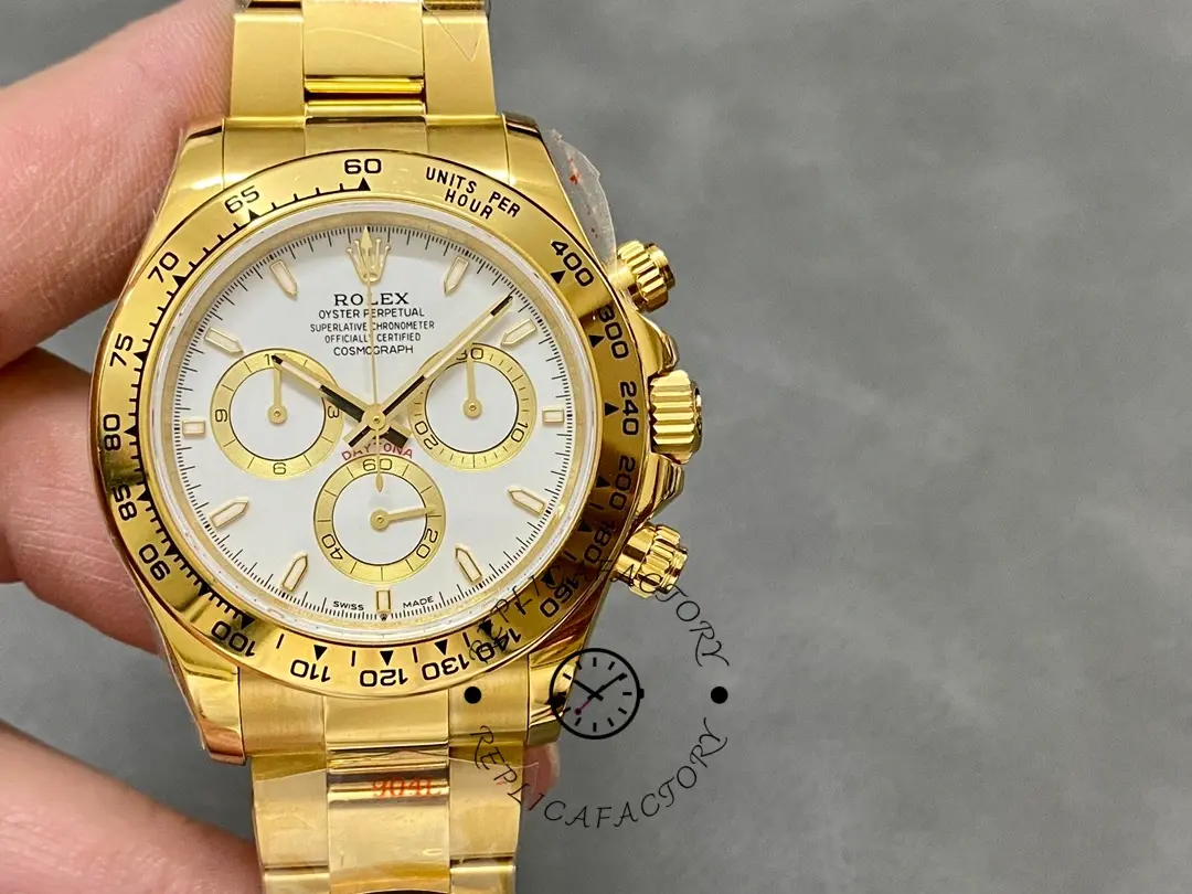 Rolex Cosmograph Daytona 116528 White Index Dial 40MM Mens Replica Watch - QualitySwissReplica