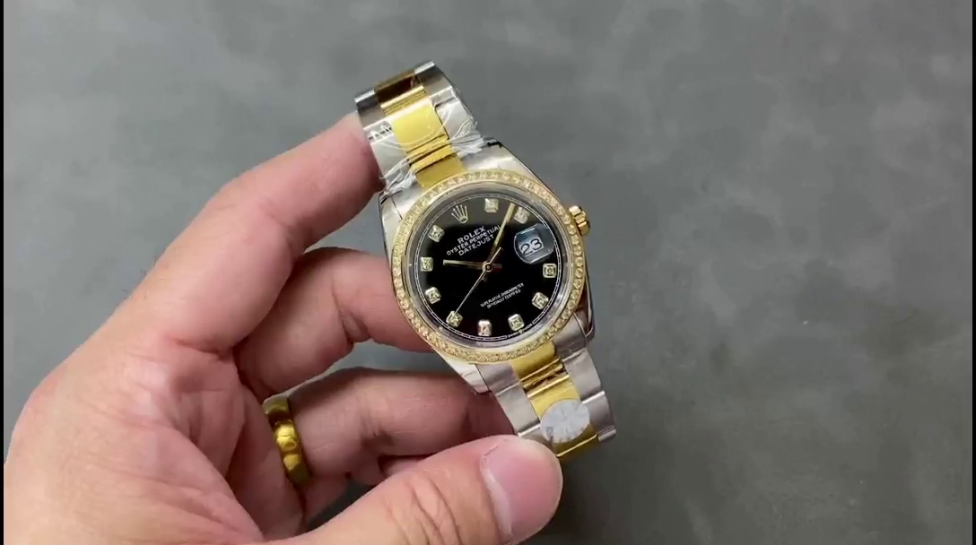 Rolex Datejust 36 Yellow Gold Black Dial m126283rbr 0008 - QualitySwissReplica