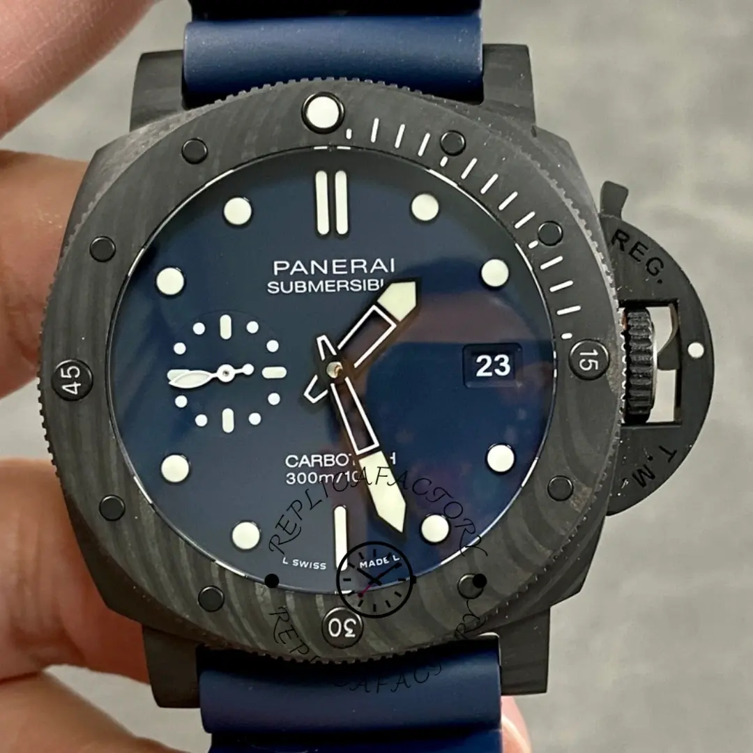 1:1 Clone Panerai PAM01232 Submersible QuarantaQuattro Carbotech Blu Abisso - QualitySwissReplica