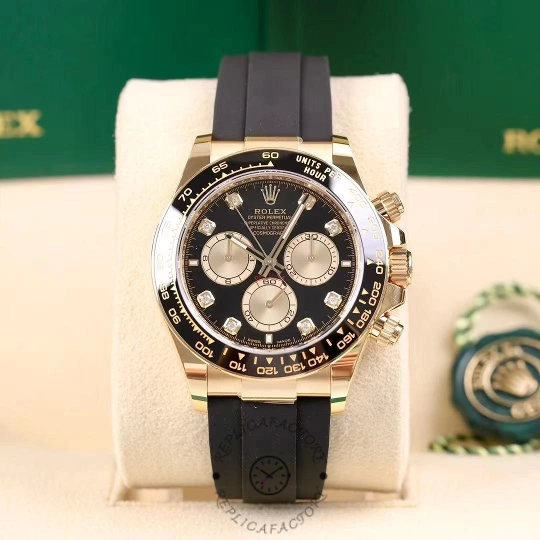 Rolex Cosmograph Daytona 40 Yellow Gold Balck Rubber m126518ln 0006 - QualitySwissReplica