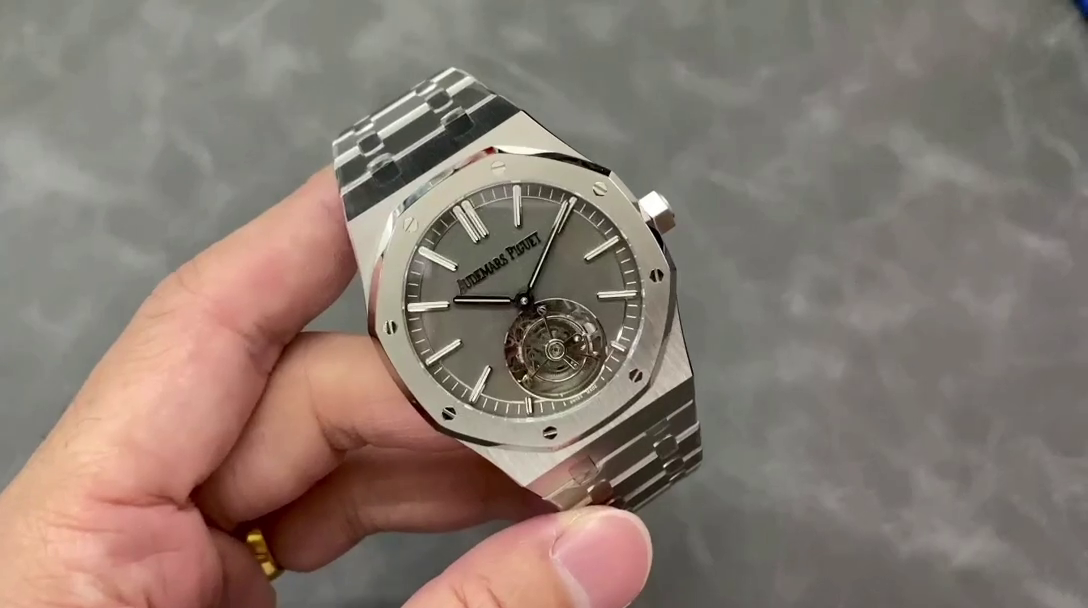 AP 26530TI.OO.1220TI.01 Replica Slate Grey Dial Royal Oak Tourbillon Titanium - QualitySwissReplica