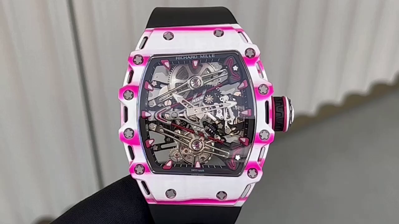 Richard Mille RM 38 02 Bubba Watson Tourbillon Rubber Strap & Fabric Strap - QualitySwissReplica