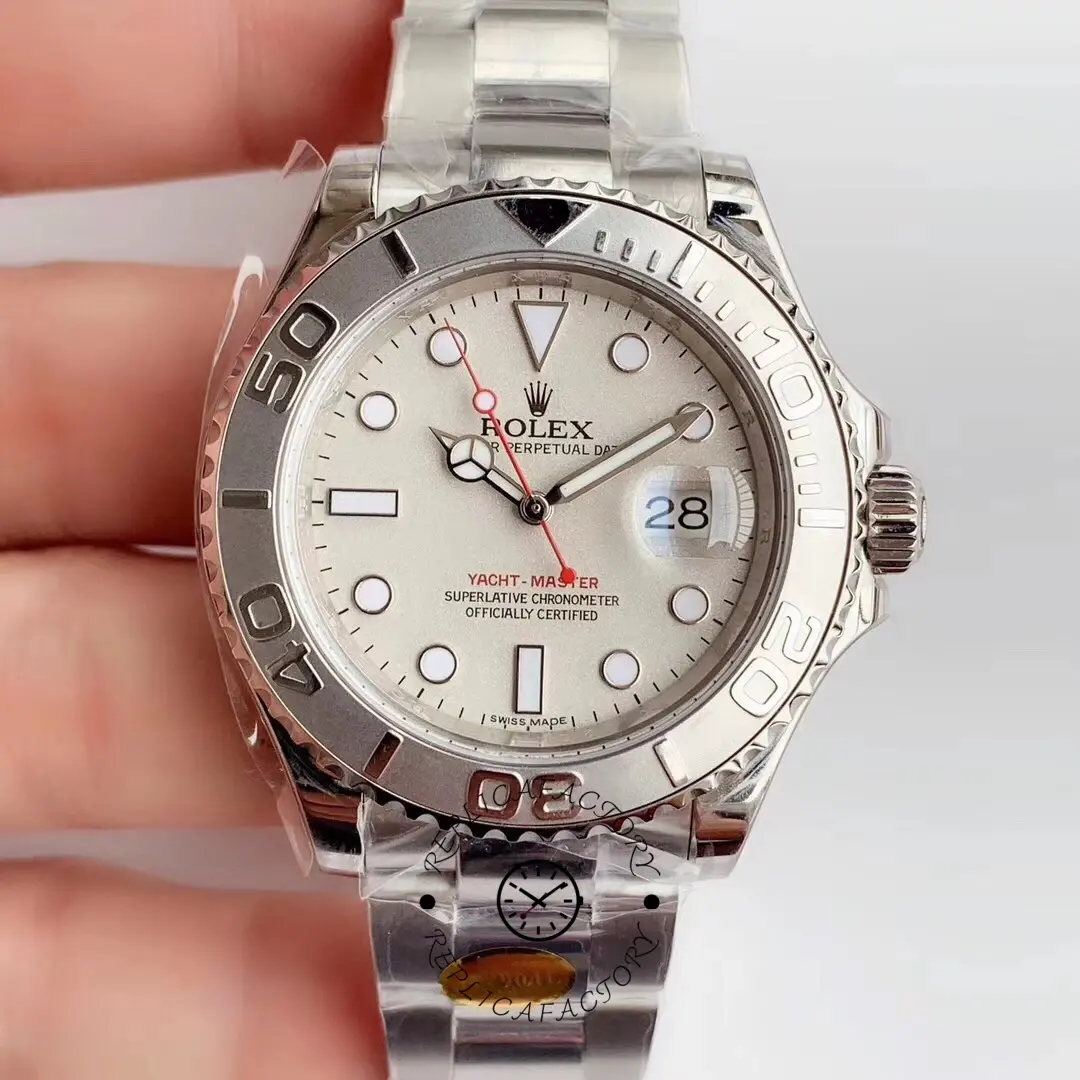 Rolex Yacht Master 16622 Silver Dial 40mm Mens Replica Ratch - QualitySwissReplica