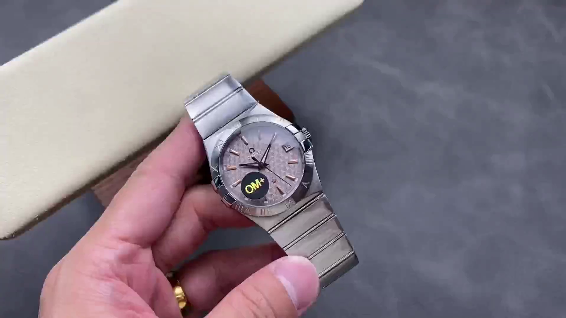 Omega Constellation Automatic Embossed Lozenge Dial 123.10.38.21.06.002 Replica - QualitySwissReplica
