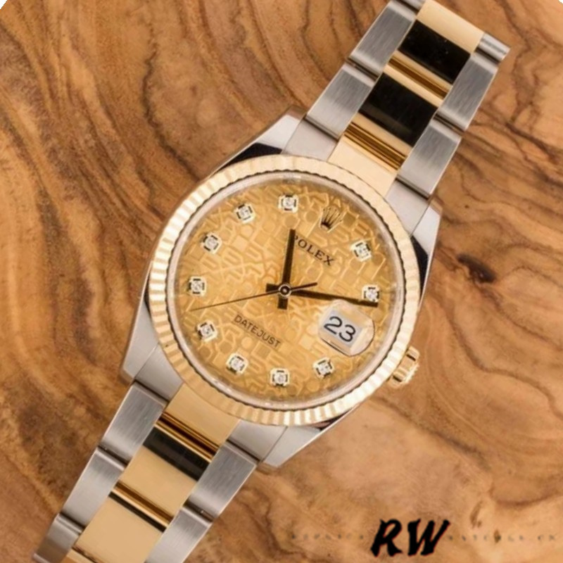 Rolex Datejust 126233 Champagne Jubilee Dial 36MM Unisex Replica Watch - QualitySwissReplica