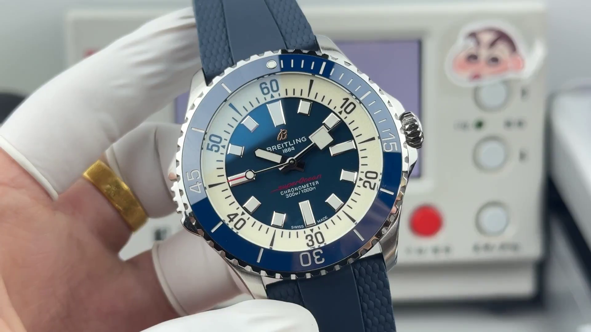 Breitling Superocean A17378211B1S1 Replica Blue Diver Watch - QualitySwissReplica