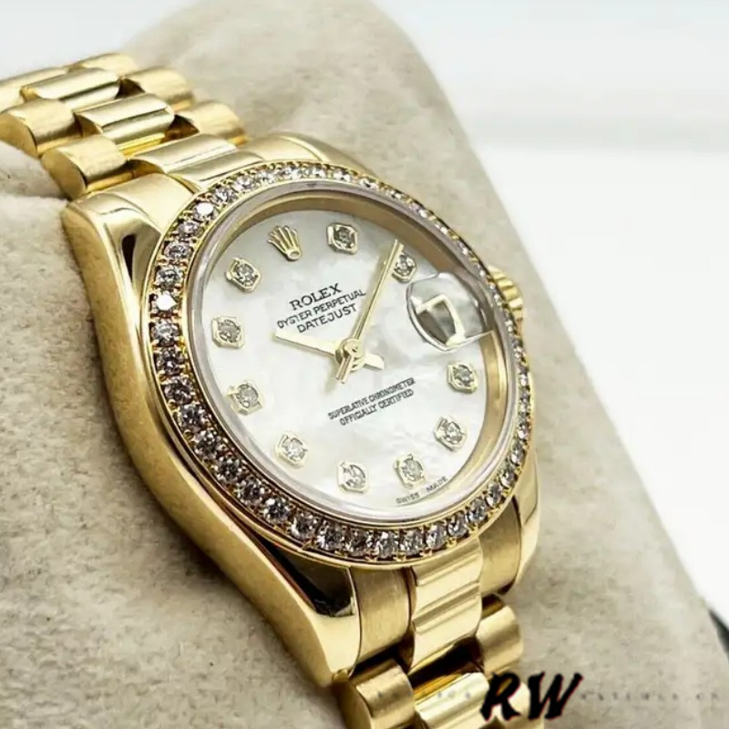 Rolex Datejust 179138 Mother Of Pearl Diamond Dial 26MM Lady Replica Watch - QualitySwissReplica