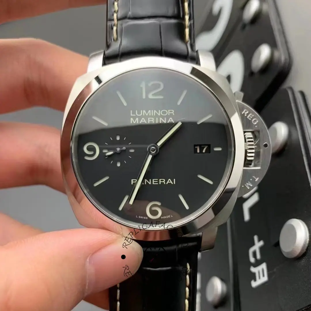 Panerai Luminor Marina PAM00312 Replica 3 Days Automatic 44 Black Watch - QualitySwissReplica
