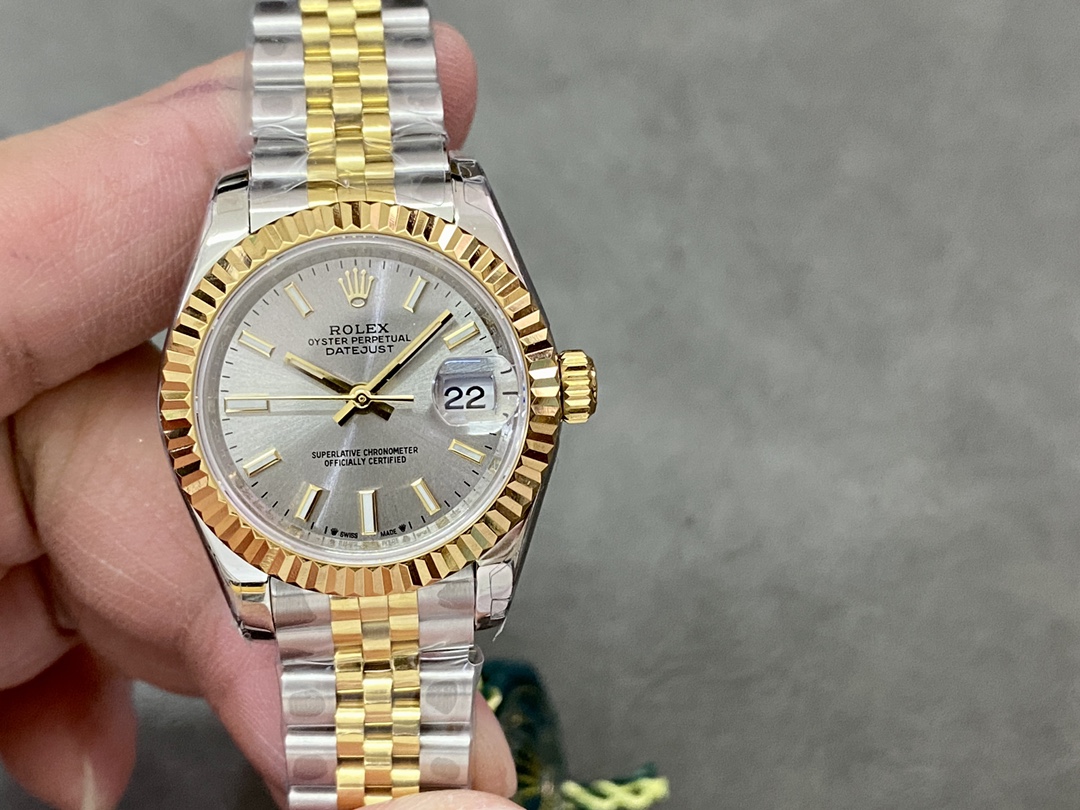 Rolex Datejust 28mm 279173 0019 Silver Index Dial Fluted Bezel 28mm Lady Replica Watch - QualitySwissReplica