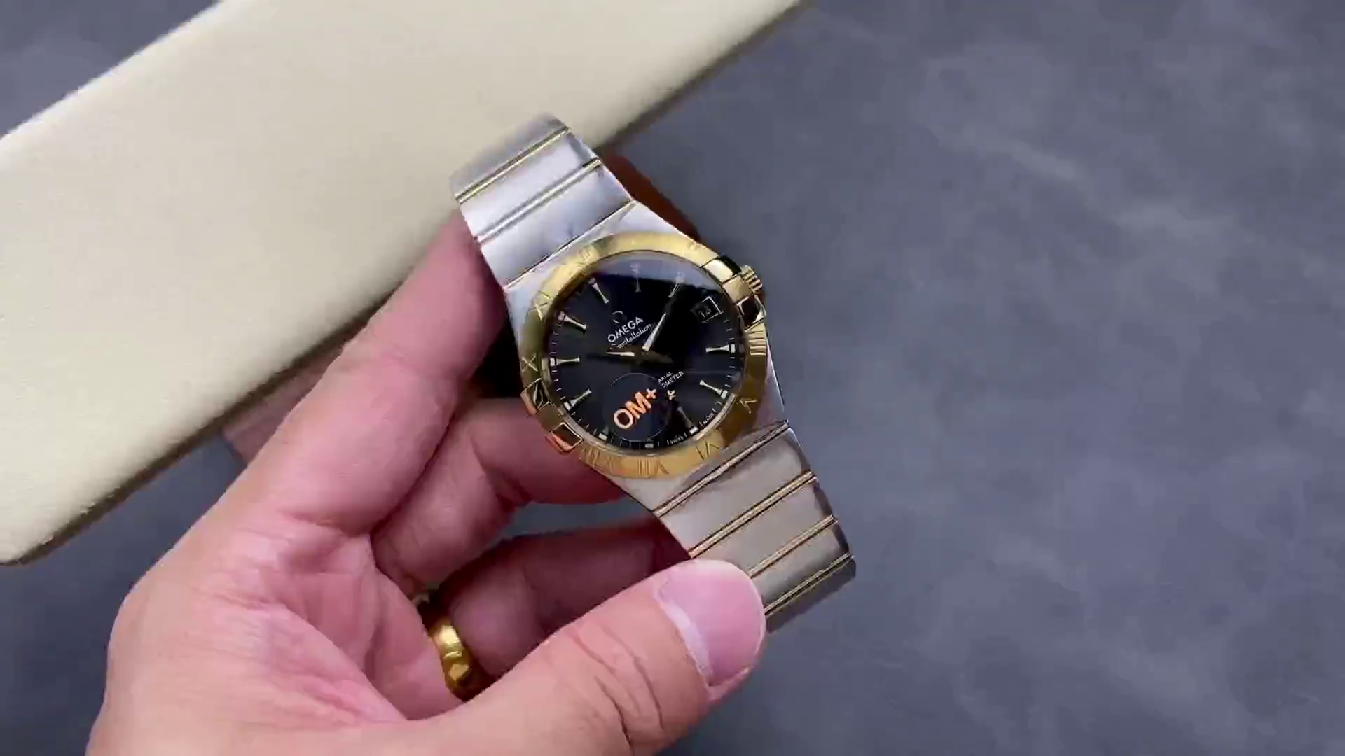 Omega Constellation Co-Axial Clone Watch Grey Dial 123.20.38.21.06.001 - QualitySwissReplica