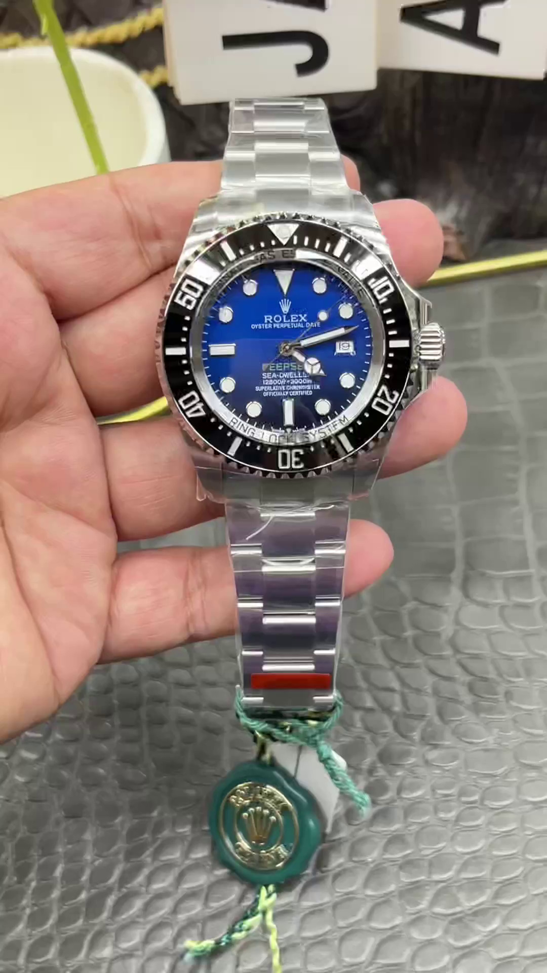 Rolex Sea-Dweller Deepsea 136660 0005 Stainless Steel Black Blue Dial 44MM Mens Replica Watch - QualitySwissReplica