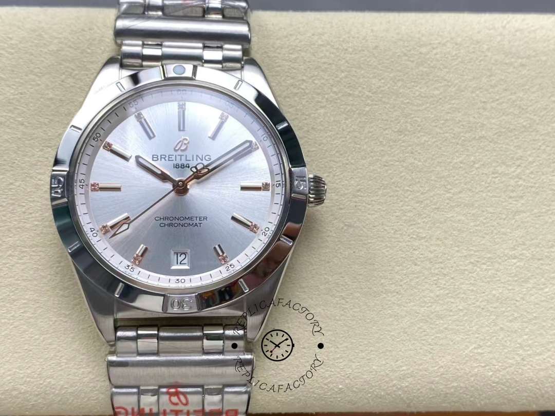 Breitling Chronomat Automatic 36mm Silver Dial A10380101A2A1 Replica - QualitySwissReplica