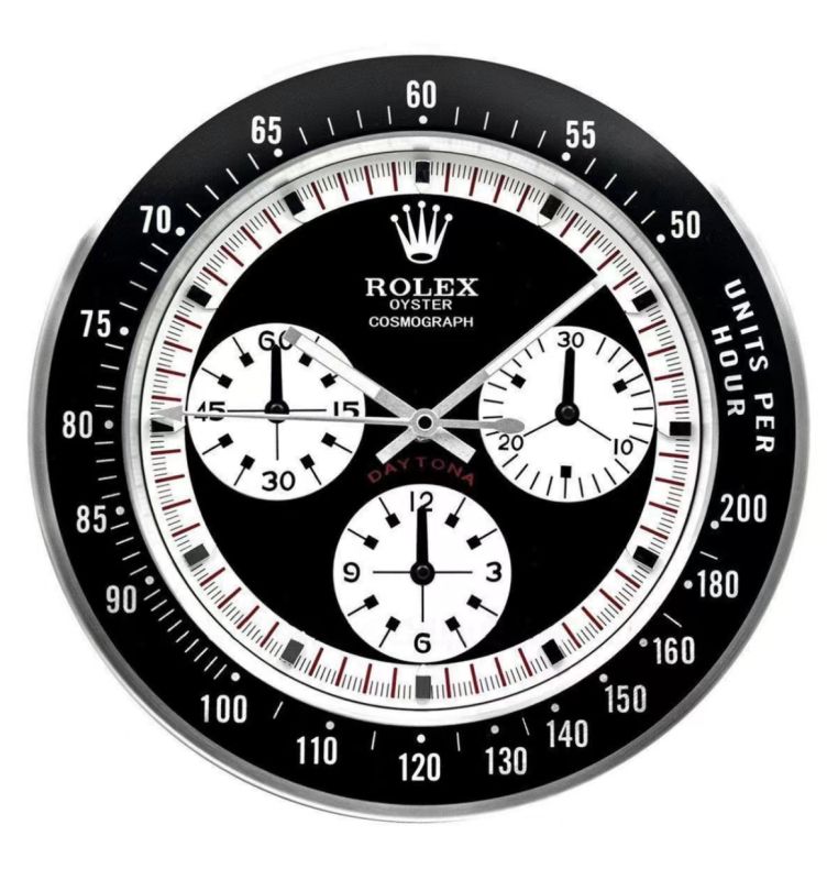 Rolex Daytona White Logo Wall Clock - QualitySwissReplica