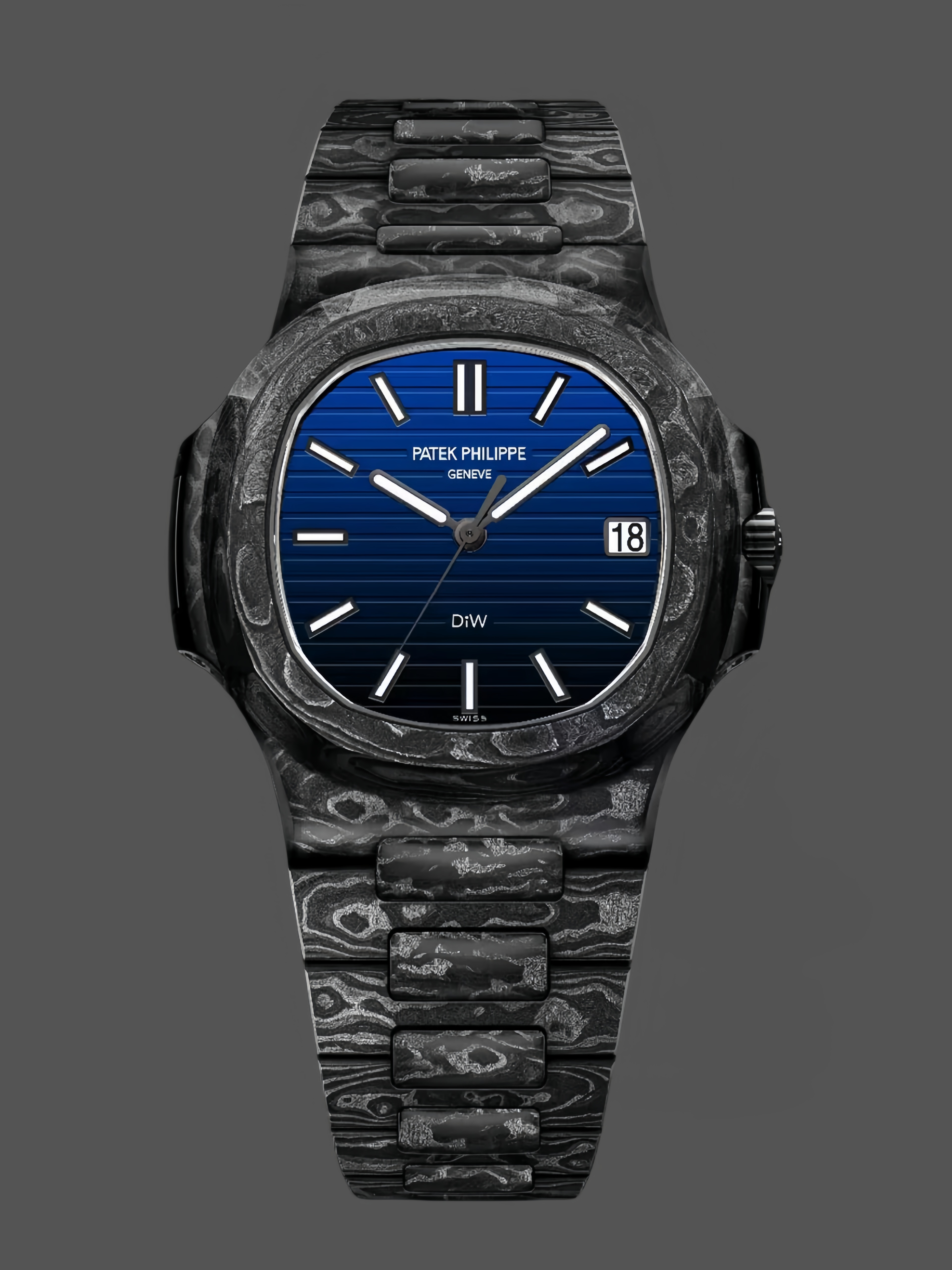Patek Philippe Nautilus Carbon Fiber Case Blue Dial 5711 40MM Watch - QualitySwissReplica