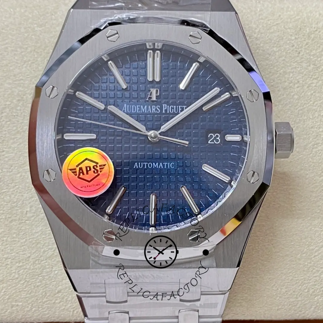 AP Royal Oak Selfwinding 41mm 15400ST.OO.1220ST.03 Blue Dial 1:1 Clone - QualitySwissReplica