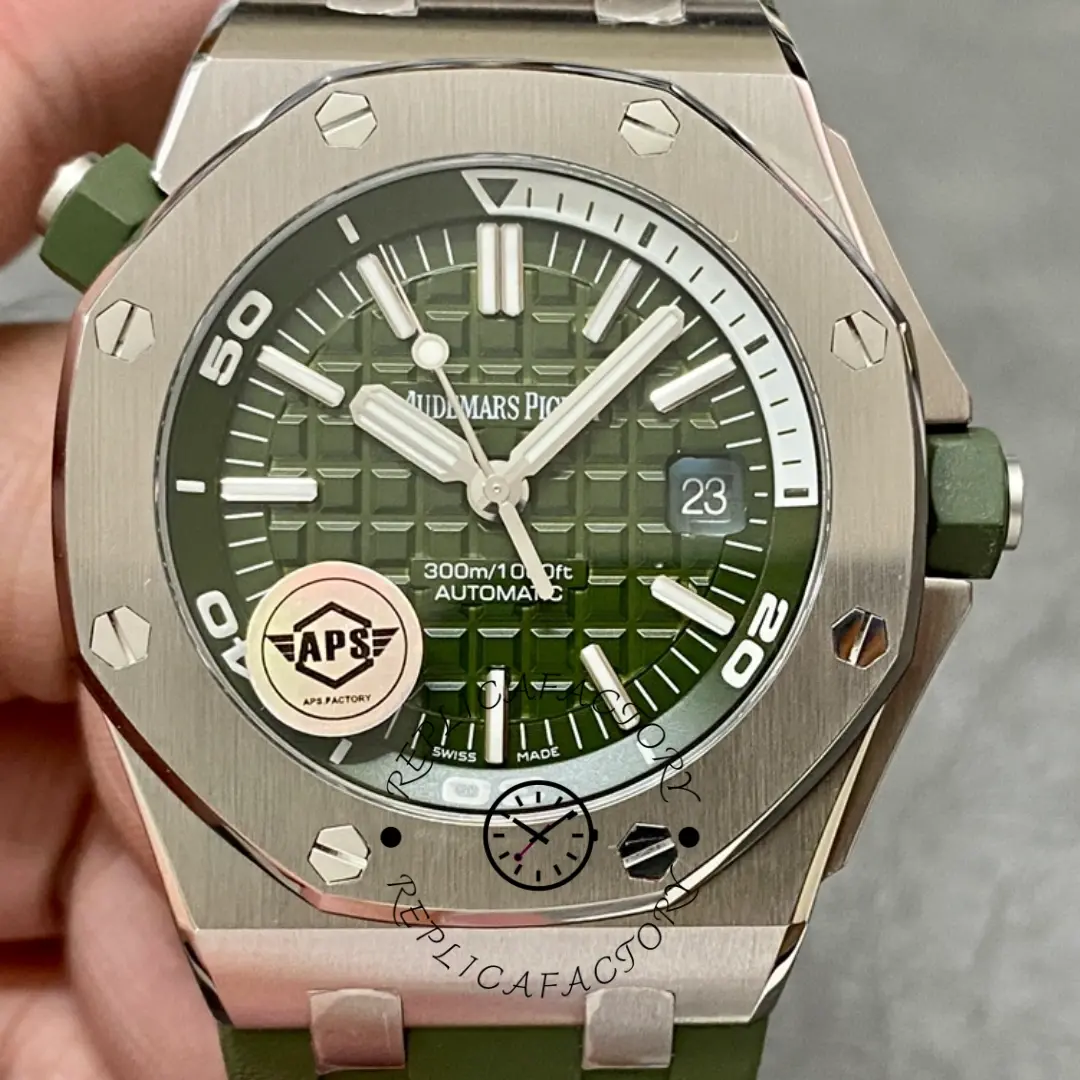 AP Royal Oak Offshore Green Dial 15710ST.OO.A052CA.01 1:1 Clone Diver Watch - QualitySwissReplica