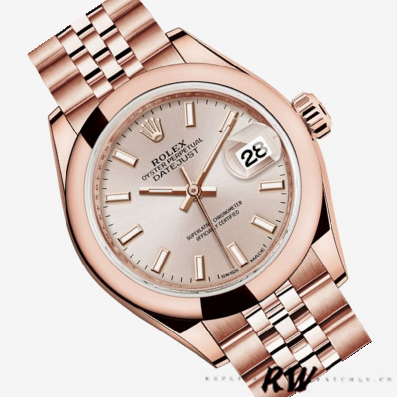 Rolex Datejust 279165 Sundust Index Dial Domed Bezel 28mm Lady Replica Watch - QualitySwissReplica