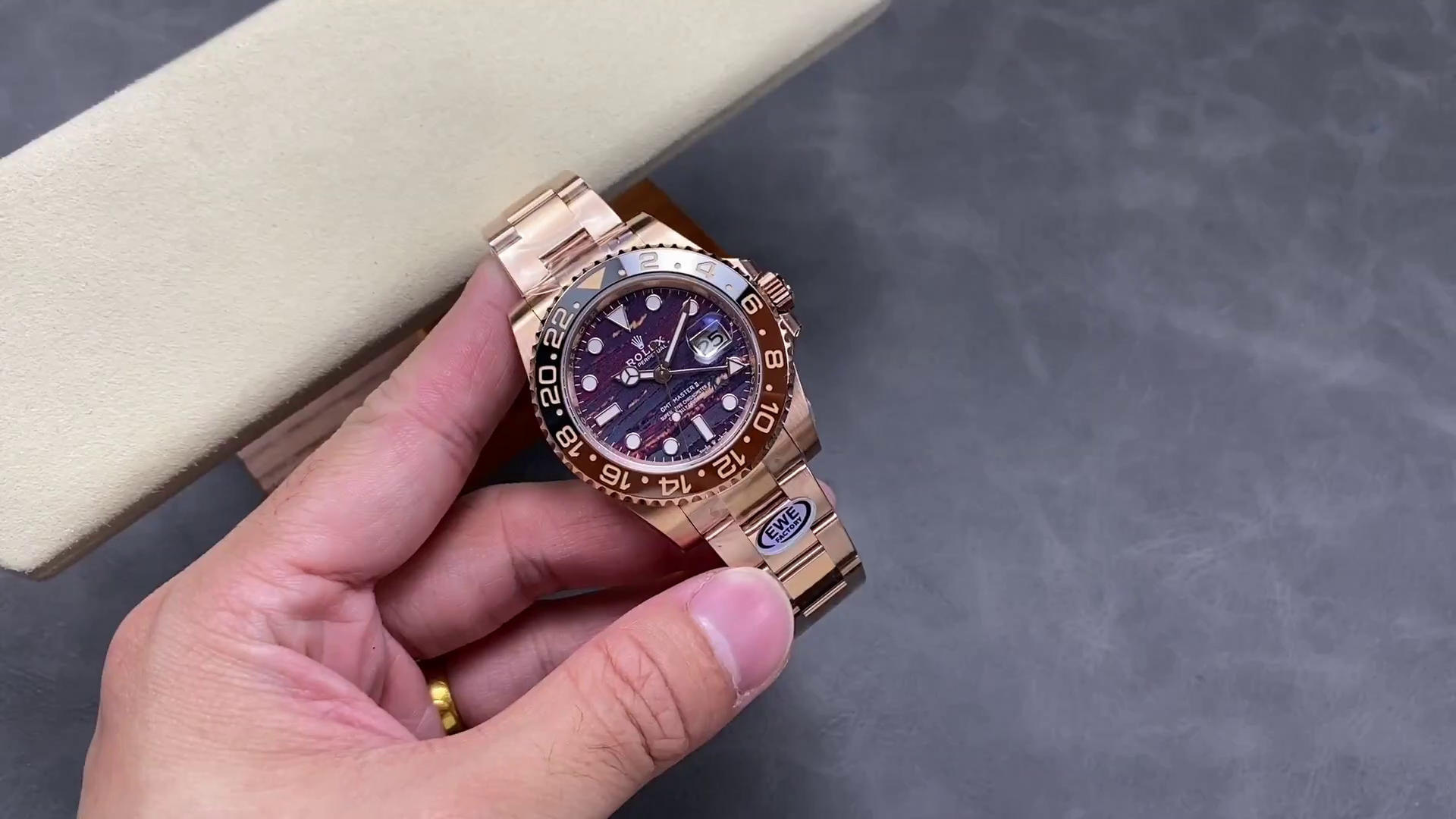 2025 Rolex GMT Master II 18k Everose Gold M126715CHNR 0002 Replica - QualitySwissReplica