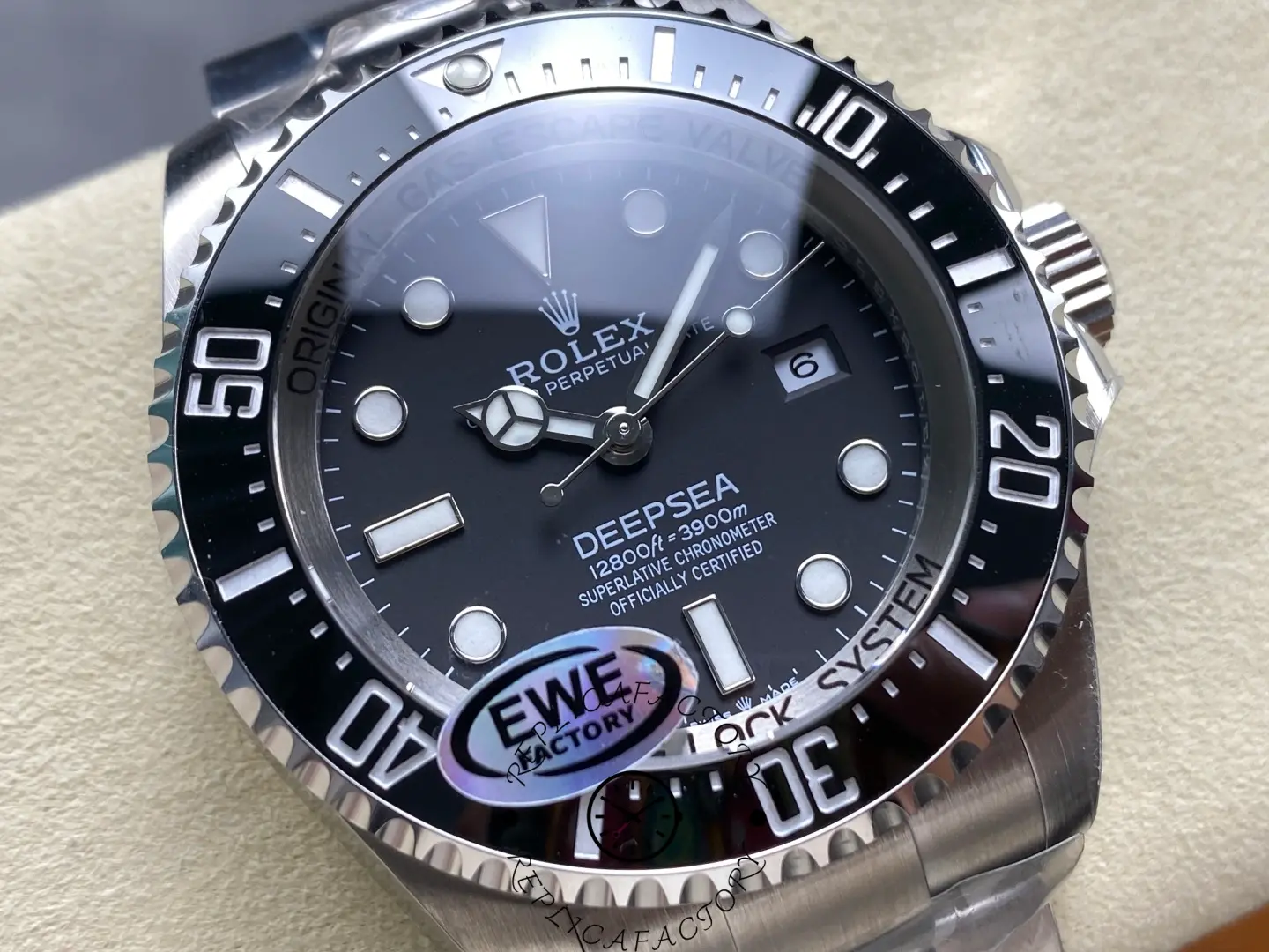 Rolex Deepsea 136660-0006 1:1 Clone 44 Black Dial - QualitySwissReplica