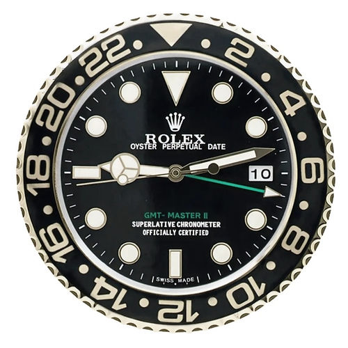 Rolex GMT Master Black and Gold Wall Clock - QualitySwissReplica