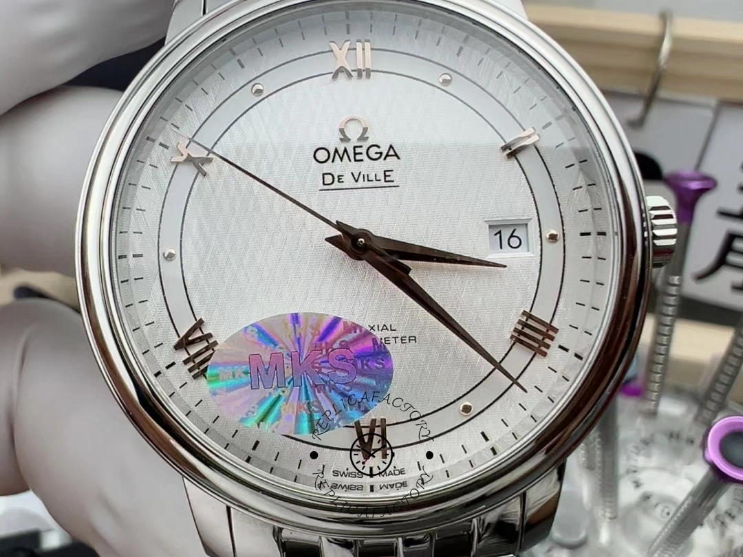 Omega De Ville Prestige Automatic Silver Dial 424.10.40.20.02.004 Clone - QualitySwissReplica
