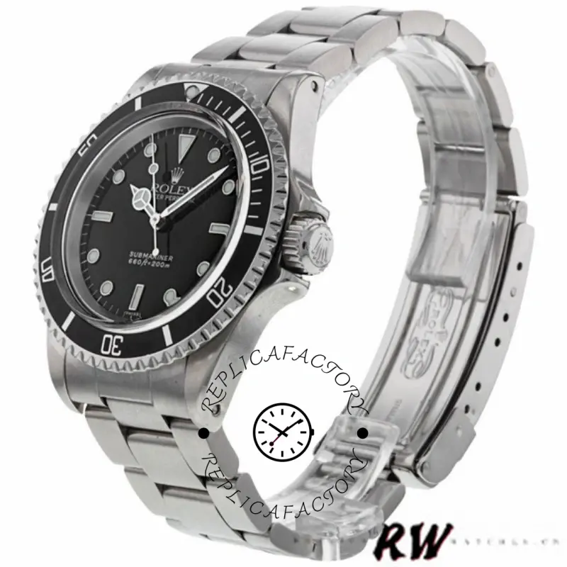 Rolex Submariner 5513 Black Dial Stainless Steel 40mm Mens Replica Watch - QualitySwissReplica
